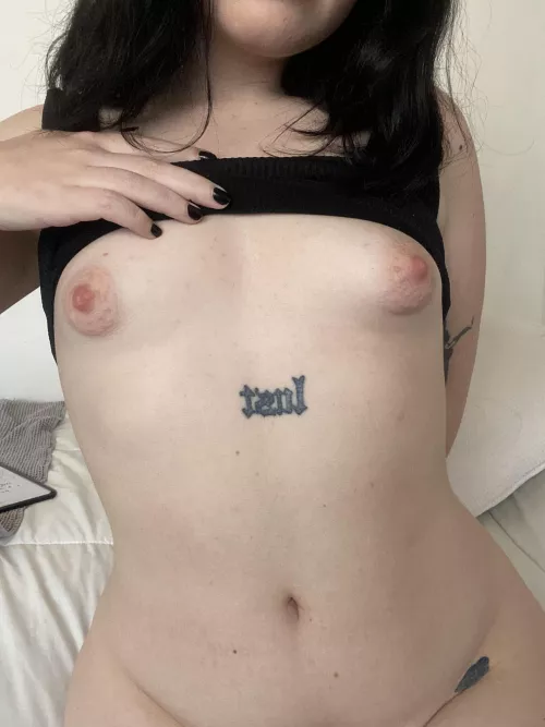 Even if my boobs are small would you still suck on them?