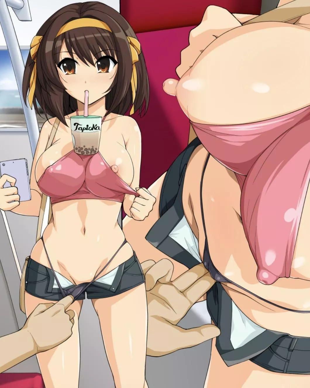 [F4M] !respond in DMs to prompt!: “okay- okay master- I will take it off- I- just not in public-!”