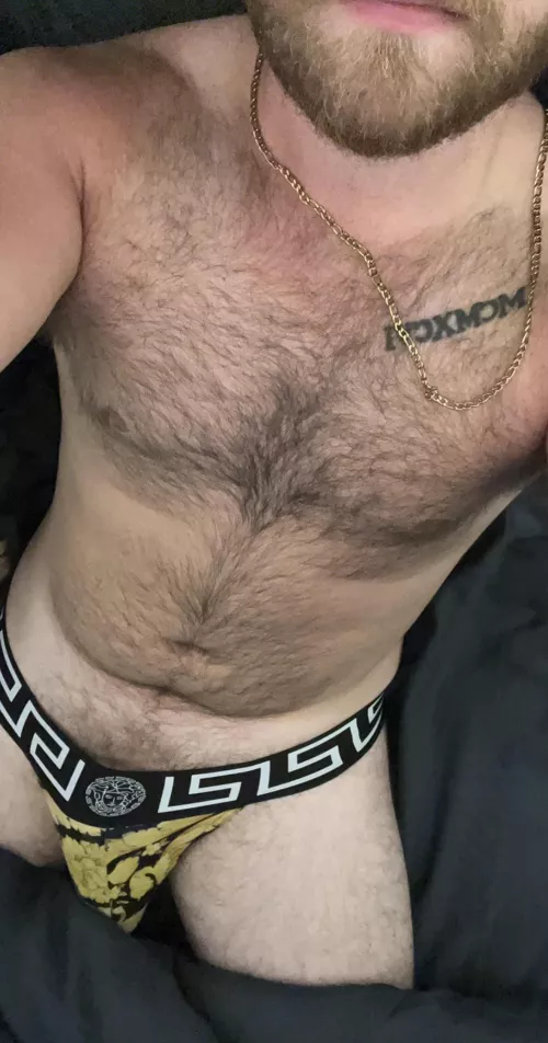 Hairy in a jockstrap