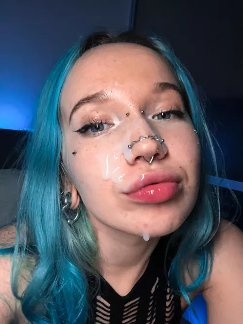 I love making a cum mask