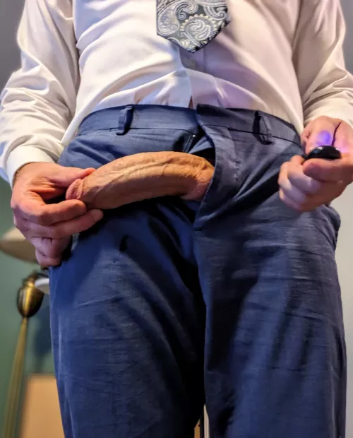 I set my thick trouser snake loose. Don't get bit.