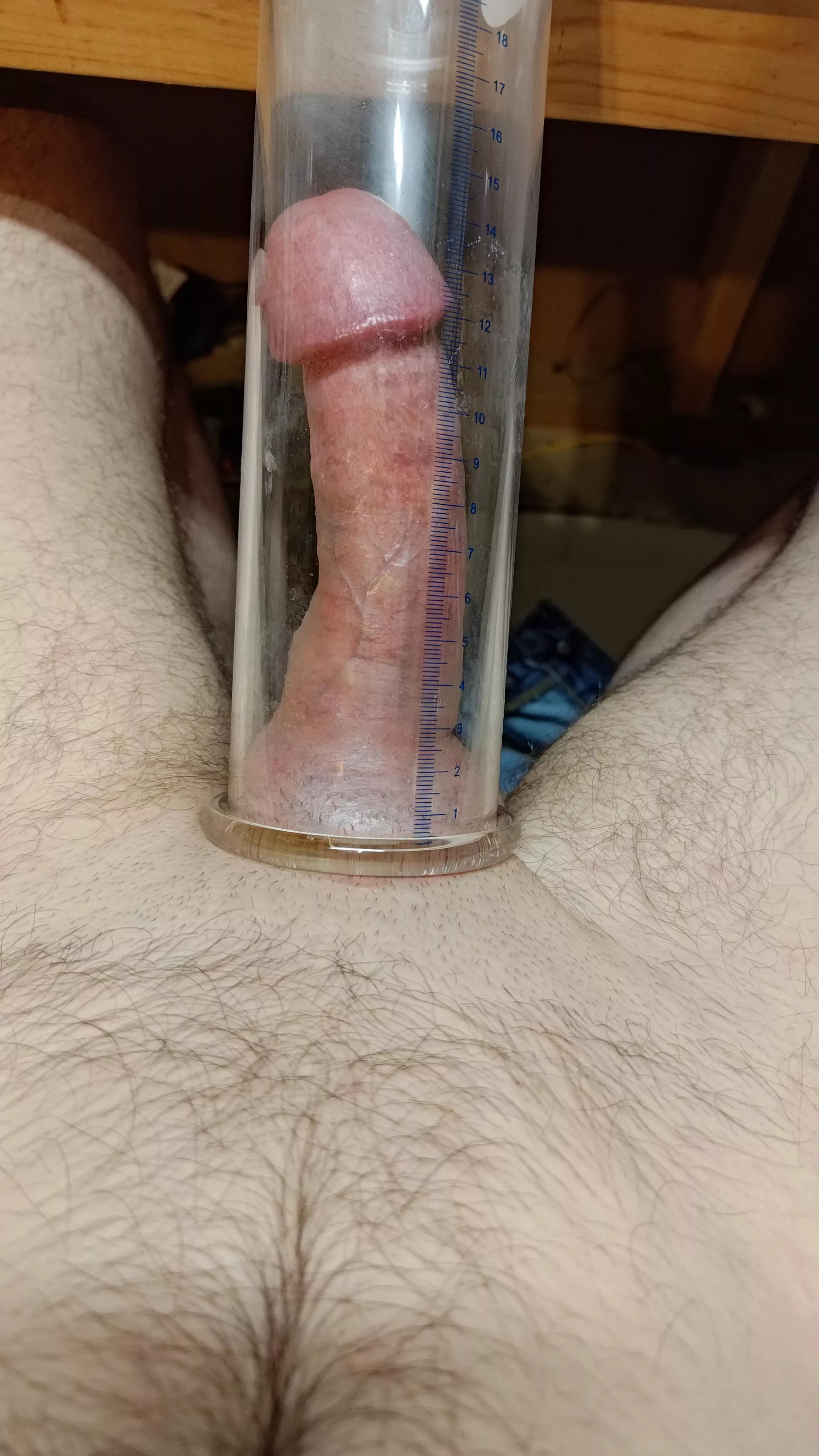 I'm feeling a bit horny today, let's whip out the pump and see how swollen I can get.
