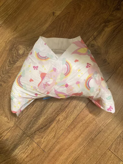 Inadvertently wrapped up my diaper in the shape of an Xbox controller