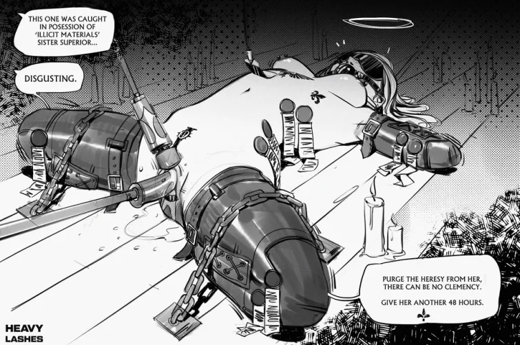 Legs Spread While Tied