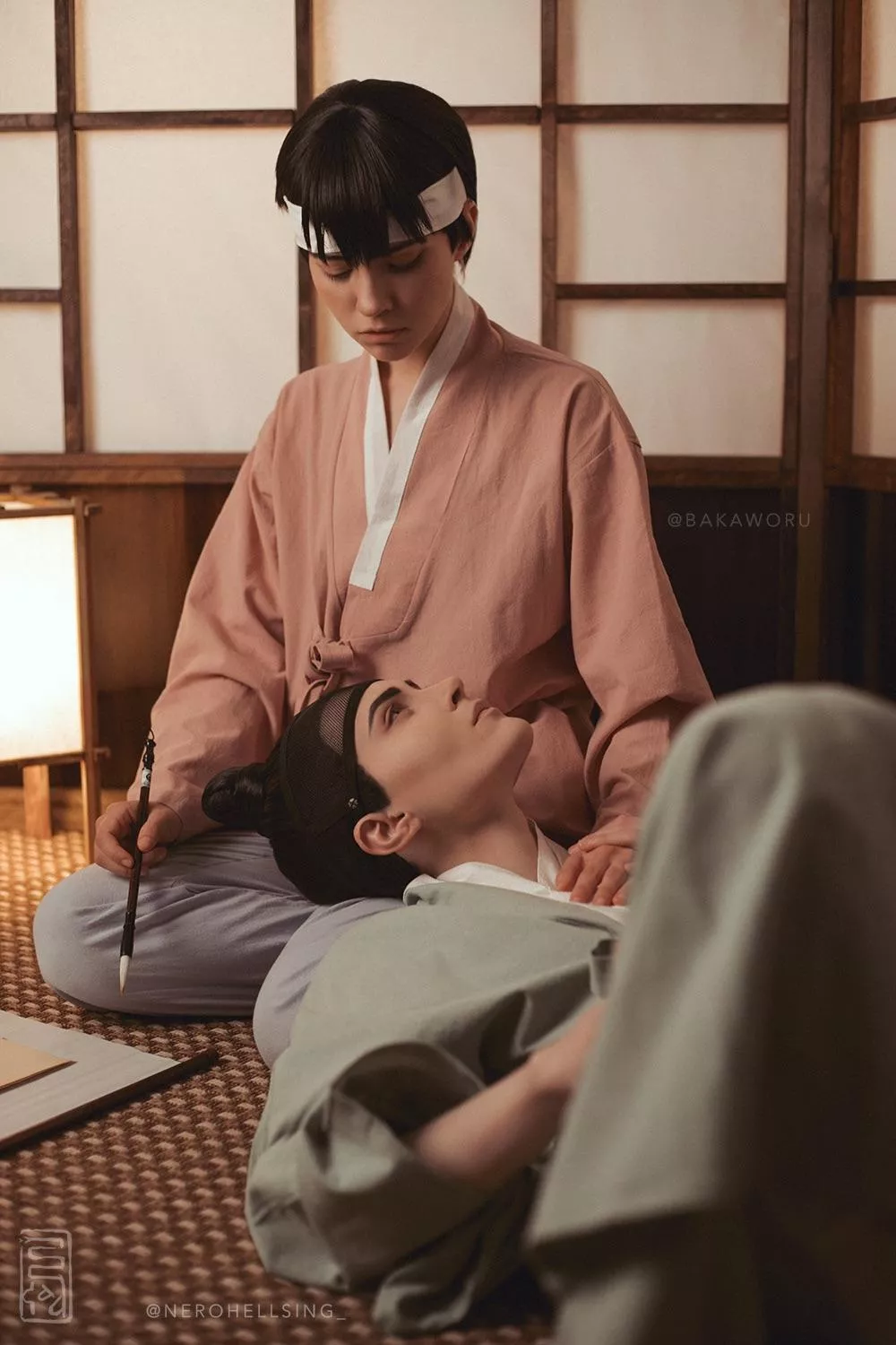 Painter Of the Night cosplay yaoi / Yoon Seungho - me ( Nero Hellsing ) , Baek Nakyum - Bakaworu