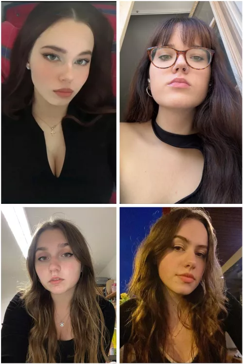 Pick one of these [4] cuties to take your load. Top 1 2 bottom 3 4