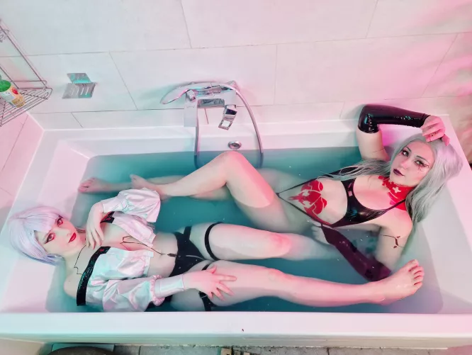 Rebecca x Lucy (Cyberpunk Edgerunners) by Its.Satiella & MikomiHokina