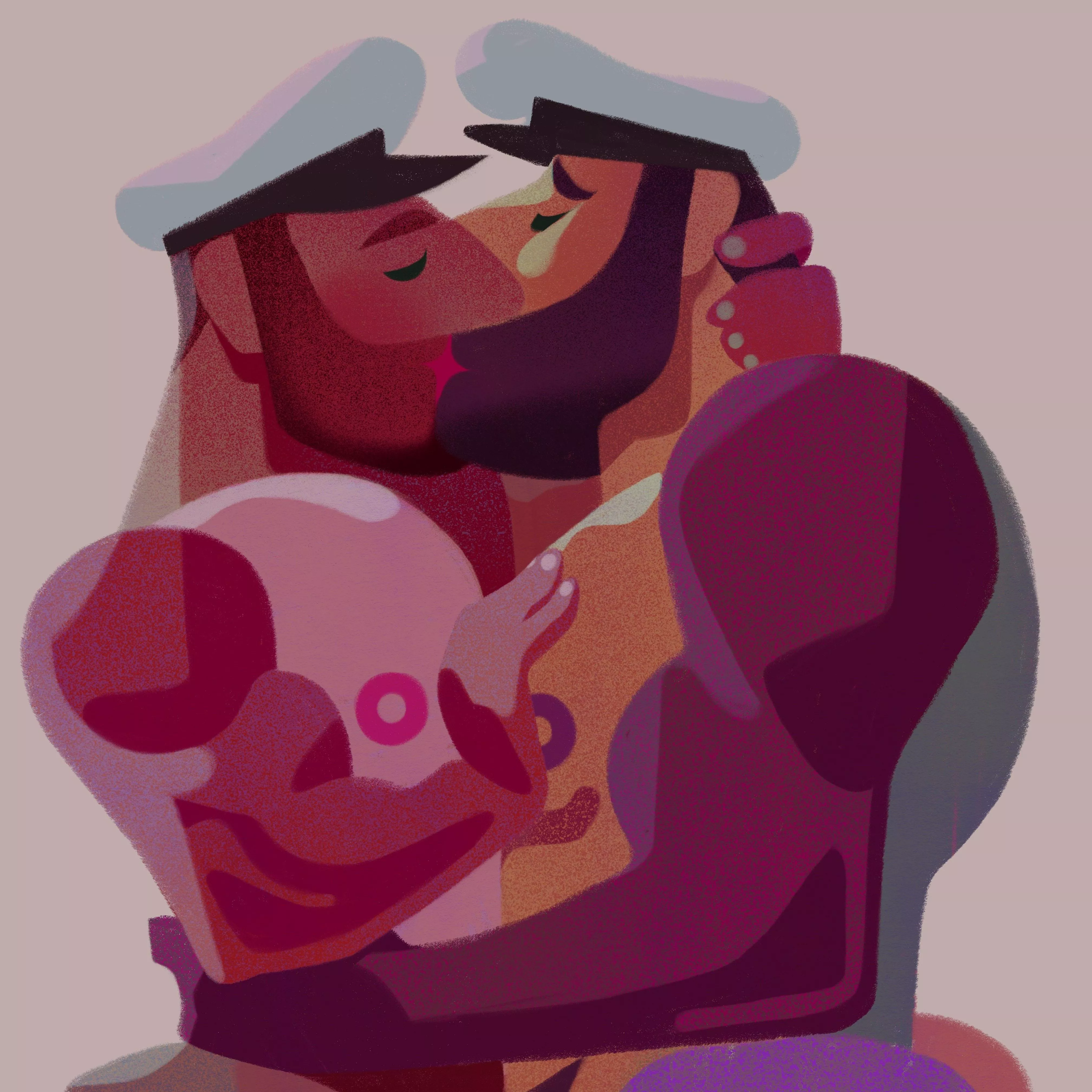 Sailor Kiss (by @taylorstoneart)