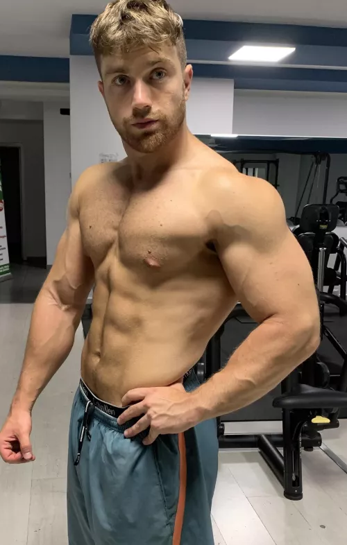 Some veins are popping out