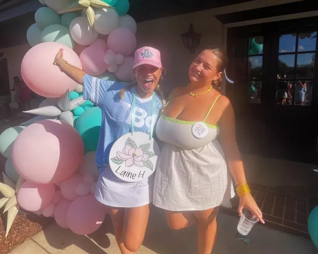 Stupidly busty college girl