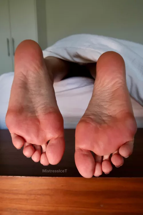 Suck on my toes without waking me up, up for the challenge? 😈