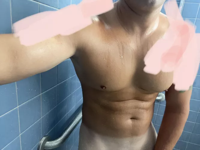 Took the uniform off and needed a shower.