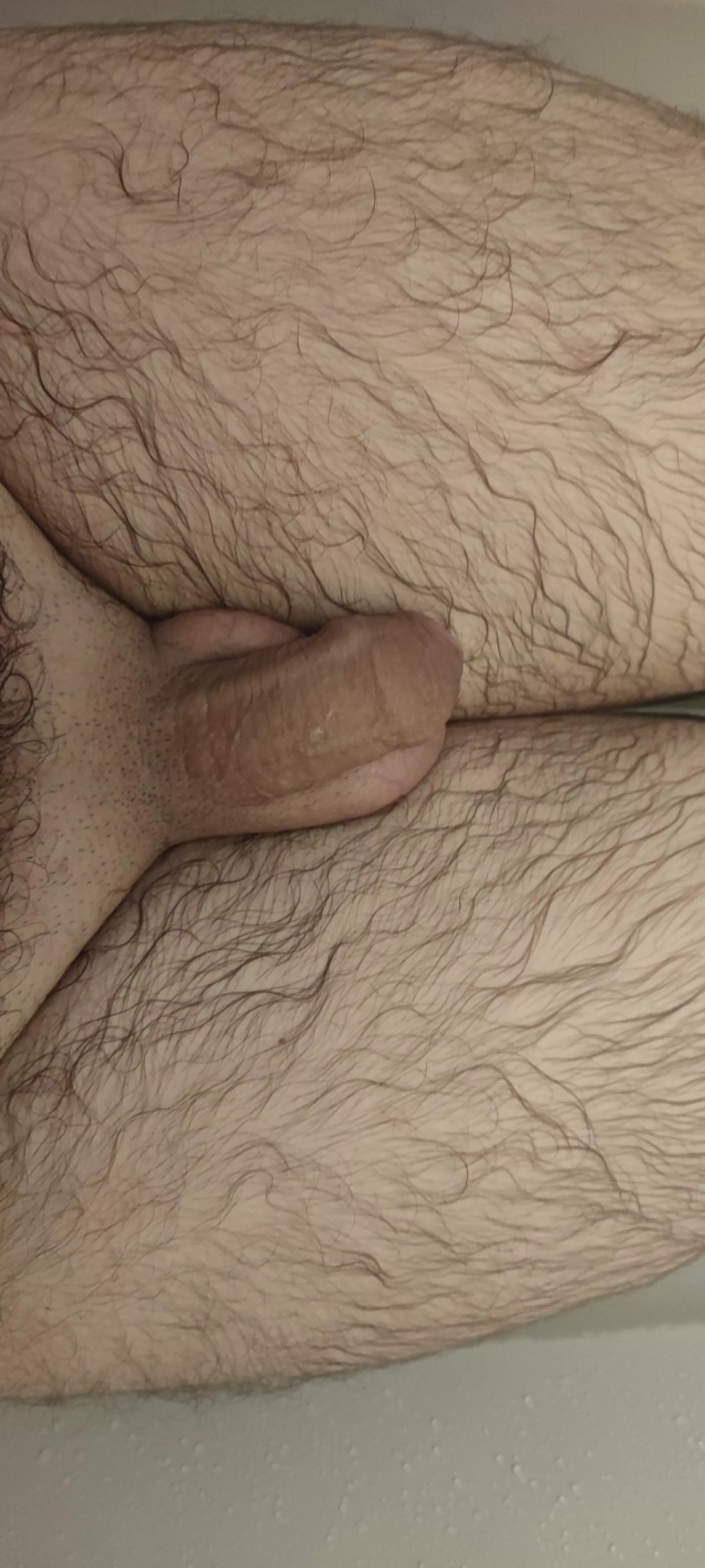 Uncut grower in the tub