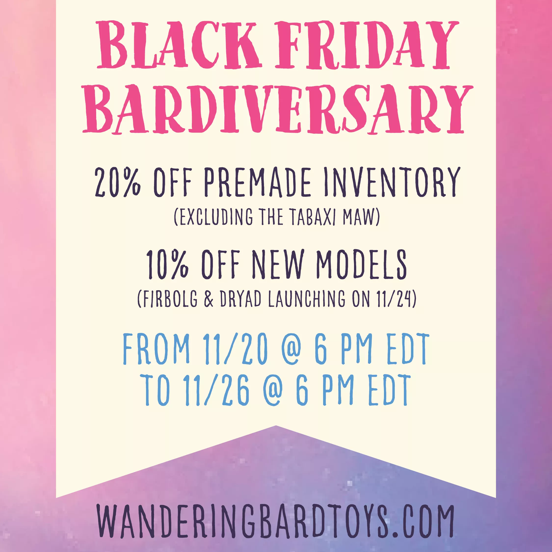 Wandering Bard 4 year Anniversary!!!
