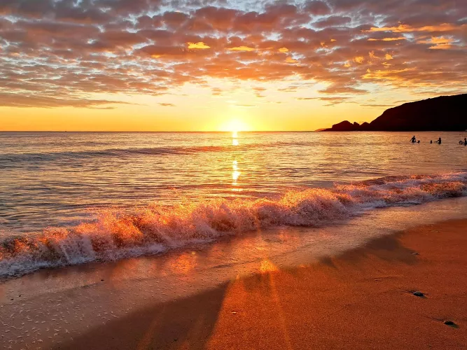 Winter sunset on my local beach