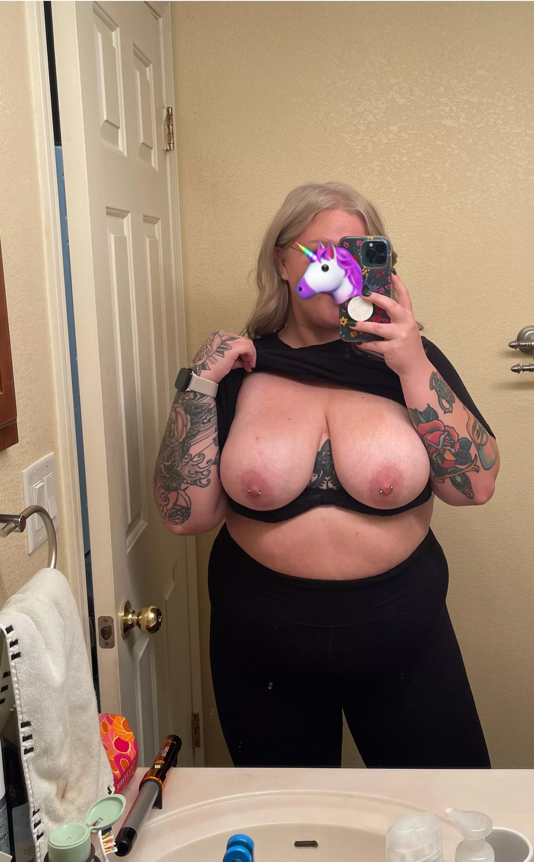 your husband prefers big tits, let him enjoy mine while we talk about your tiny, pathetic tits. 🦄😈