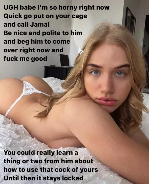 be a good little boy and do what she says