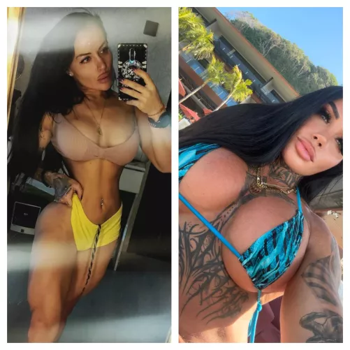 bigger tits. more tattoos