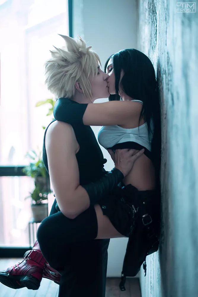 CloTi cosplay Tifa Lockhart by Yuna Kairi (me) Cloud Strife by Alex.Shtein
