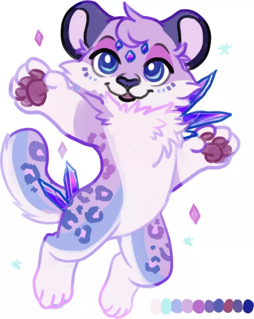 Crystalline Leopard - Adoptable (Art & Design by Me!)