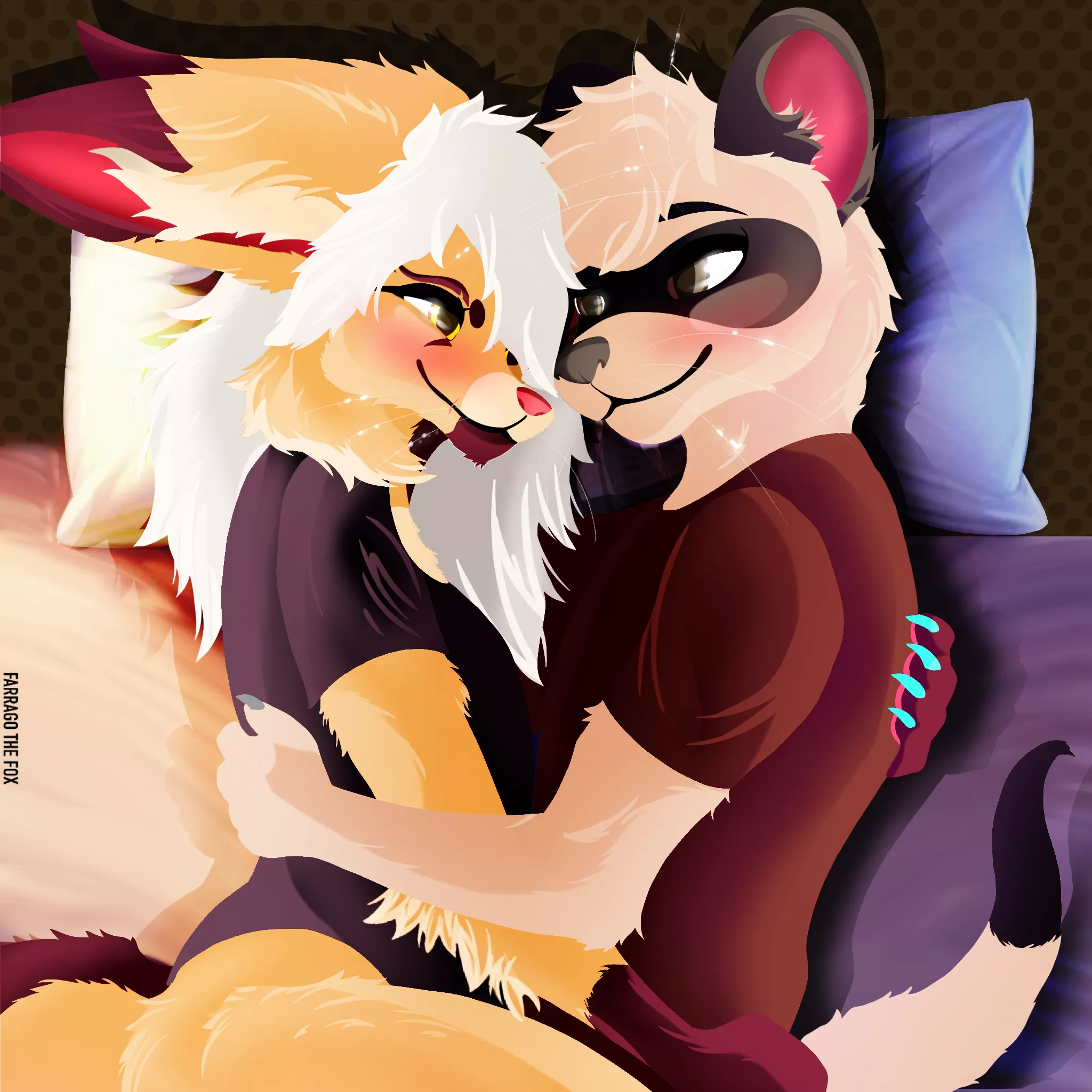 Cuddle With a Friend (art by me)