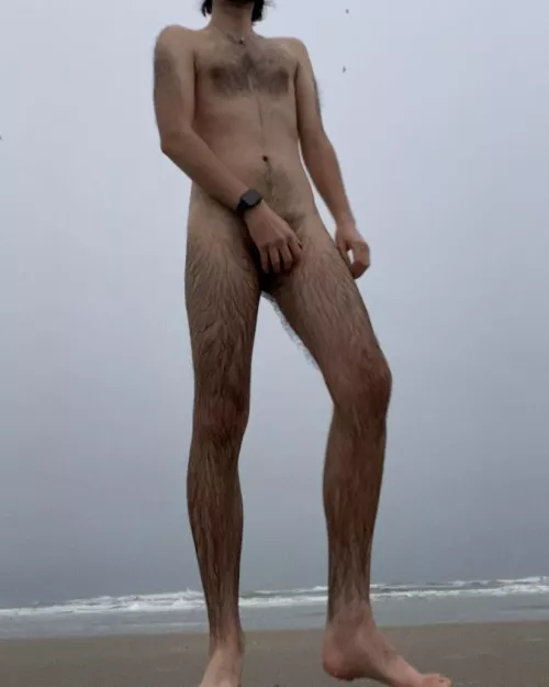 First time being nude at the beach.