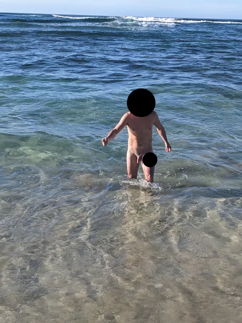 First time nude at the beach - Polo on Oahu
