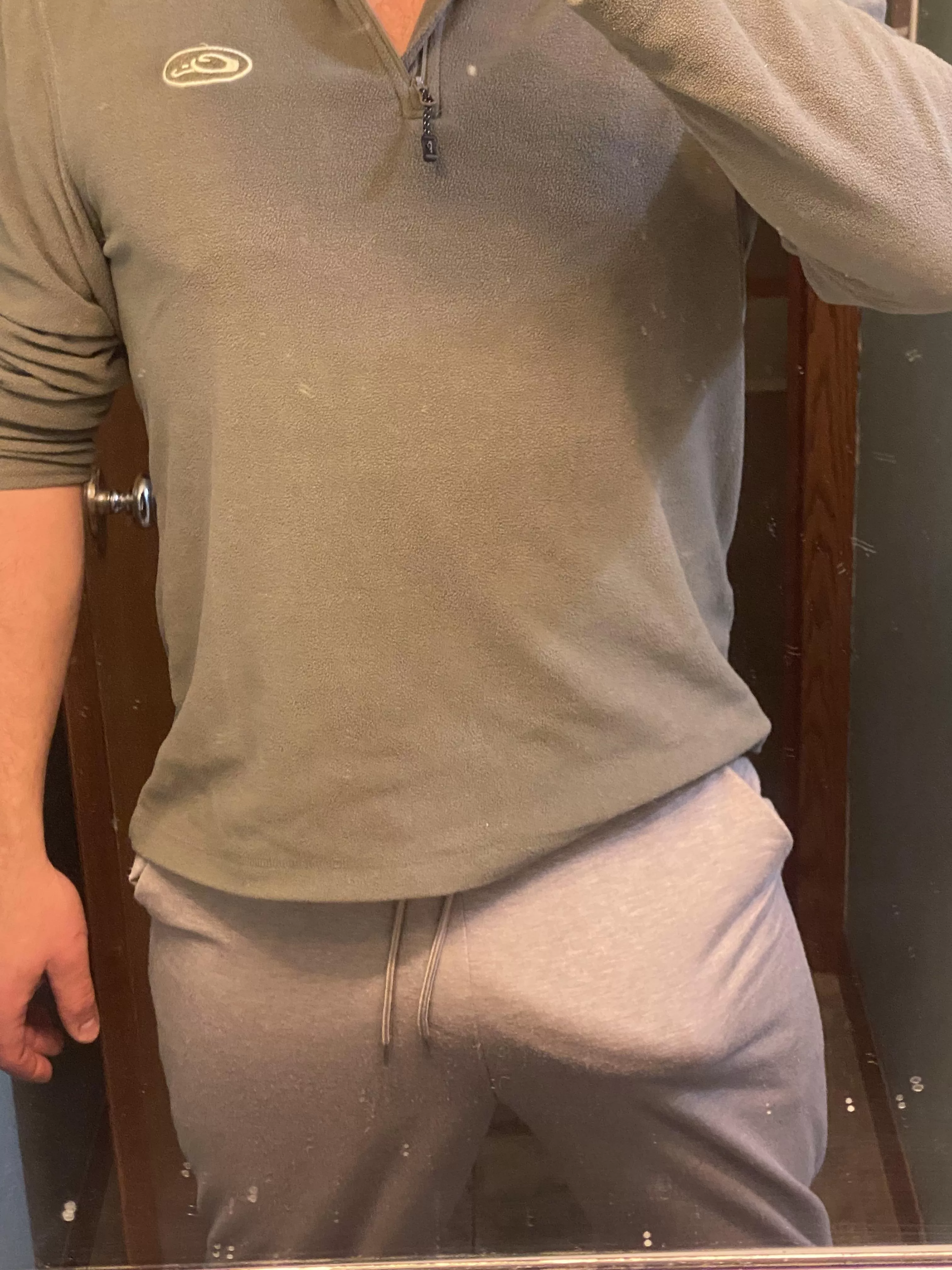 Grey sweatpants