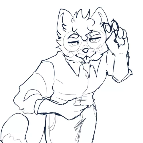 He needs a name 😭! (Fursona)