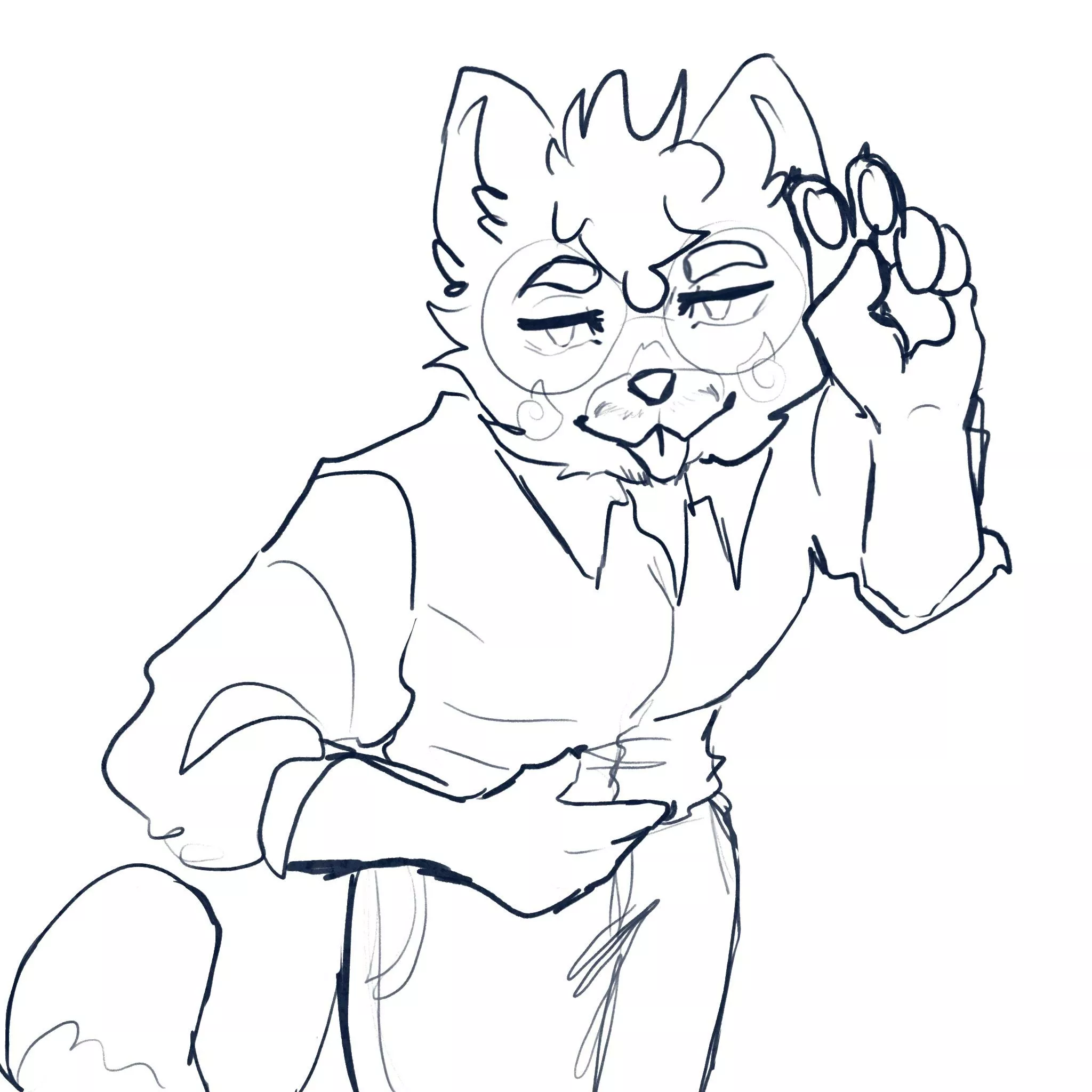 He needs a name 😭! (Fursona)