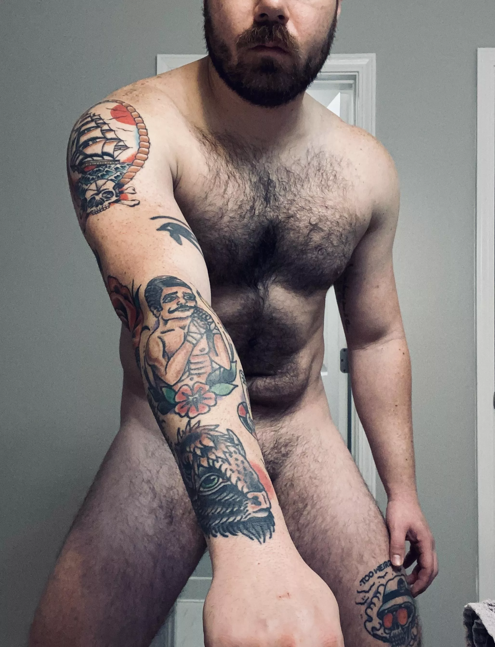 I used to hate facial hair, but it grew on me. [35]