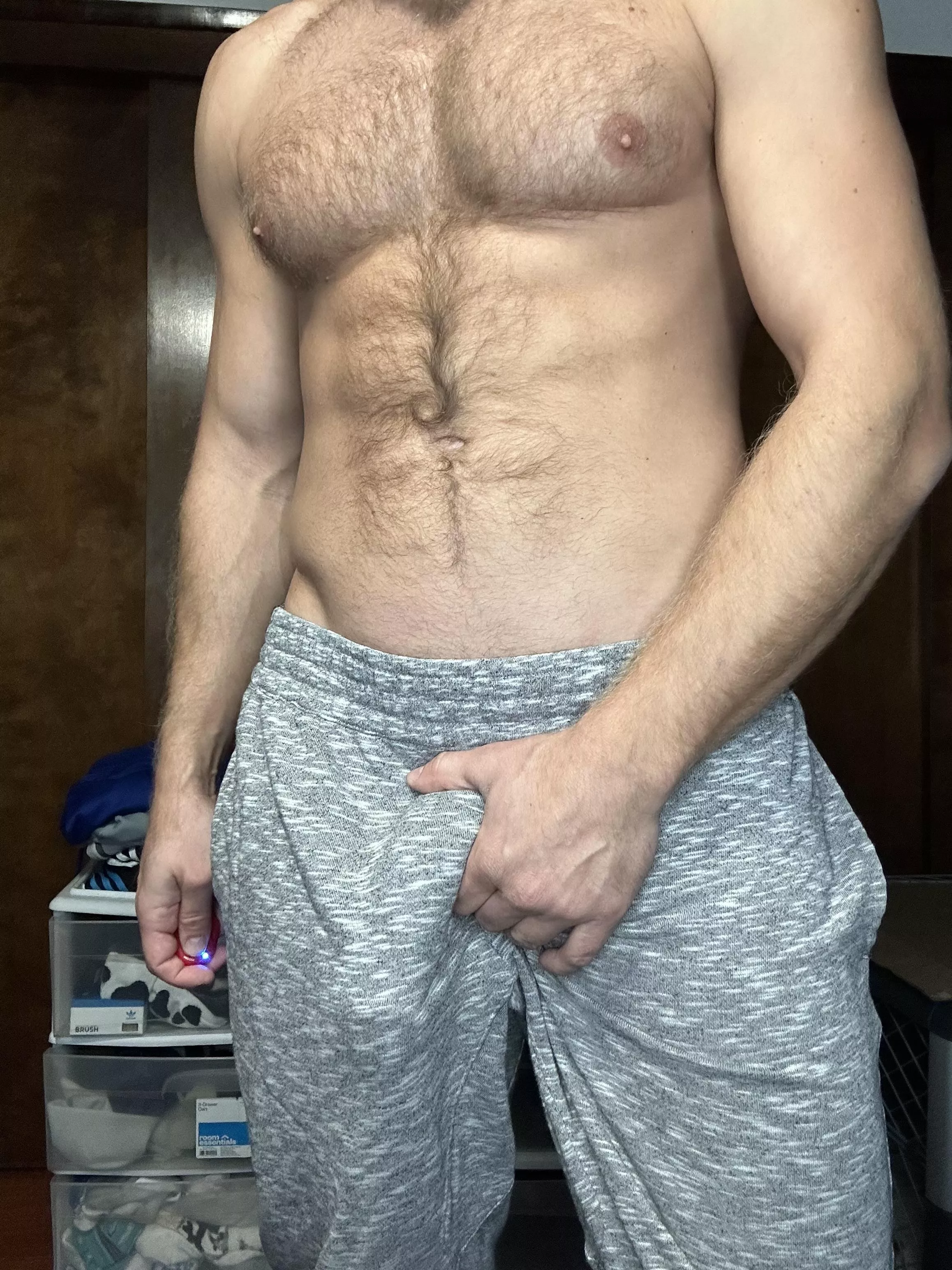 It’s grey sweat pant season