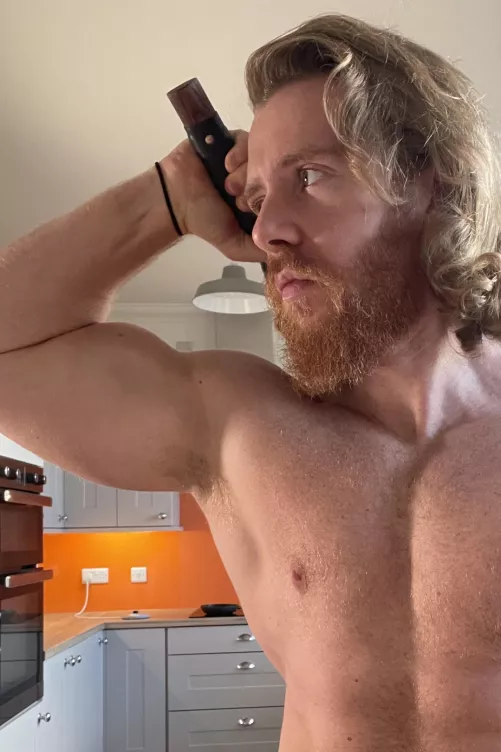 I’ve not even showered yet. I bet you wish you could sniff my musky scent?