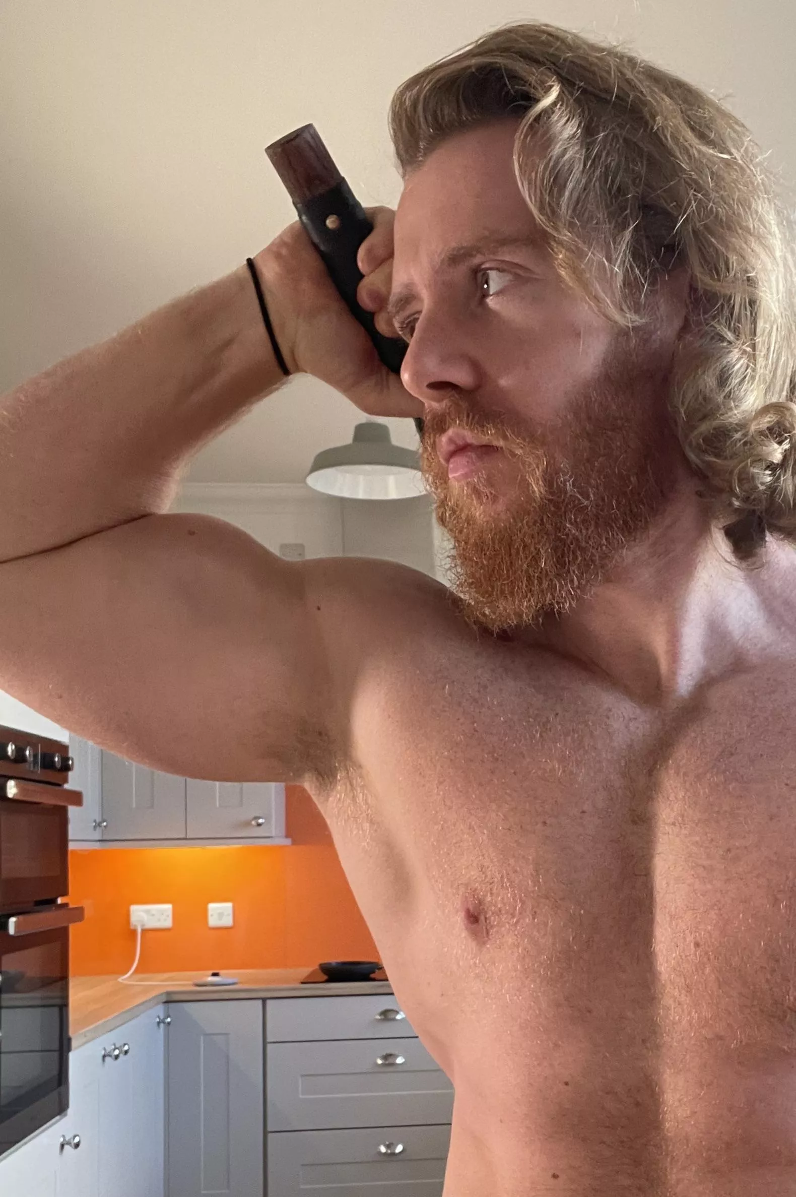 I’ve not even showered yet. I bet you wish you could sniff my musky scent?