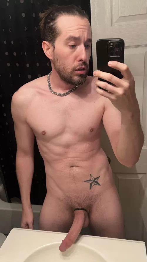 Love showing off my big Michigan cock!