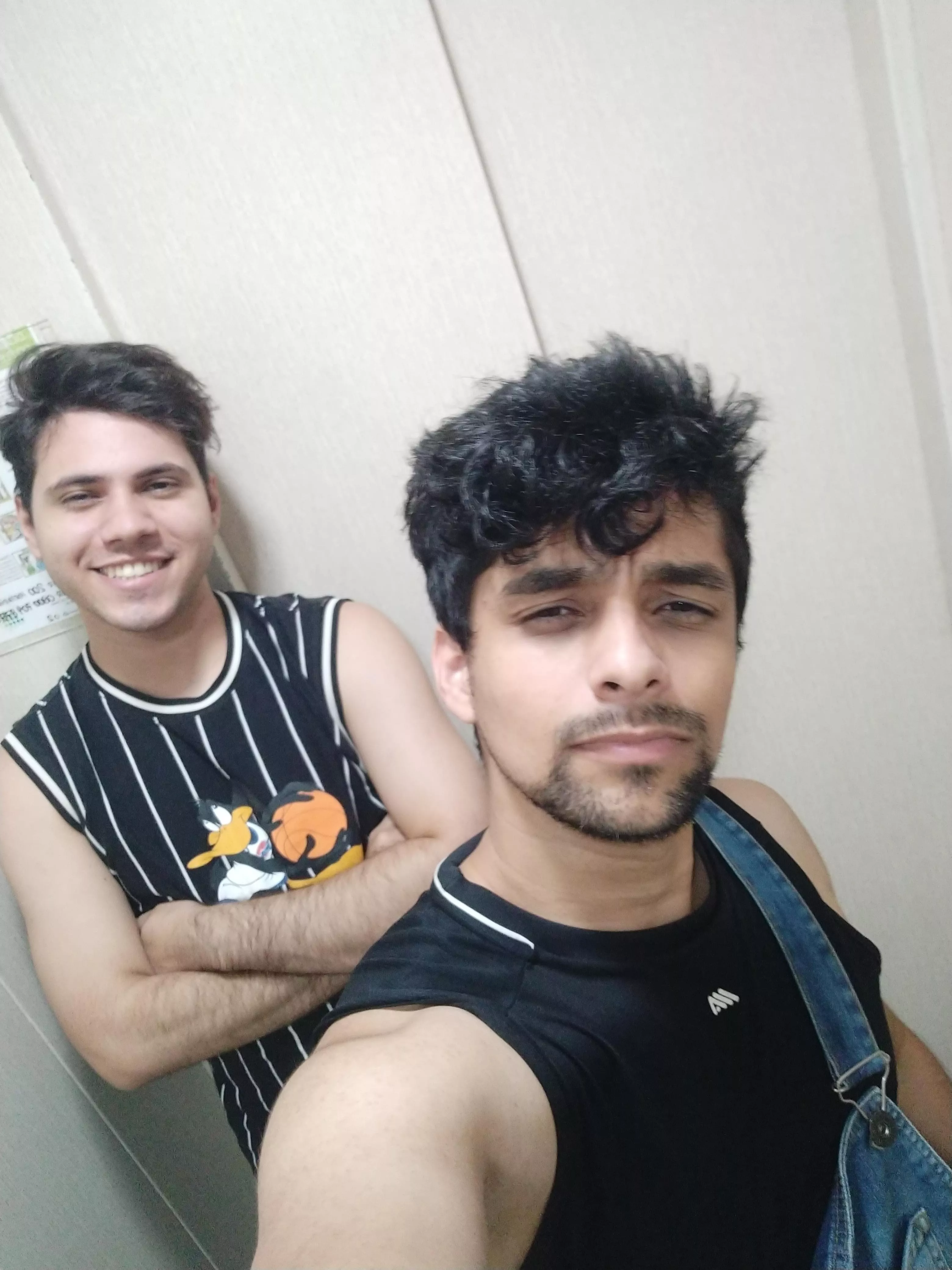 My bf and I trying not to melt in Brazil