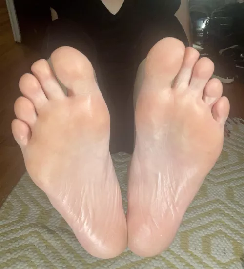 My shiny feet and me!