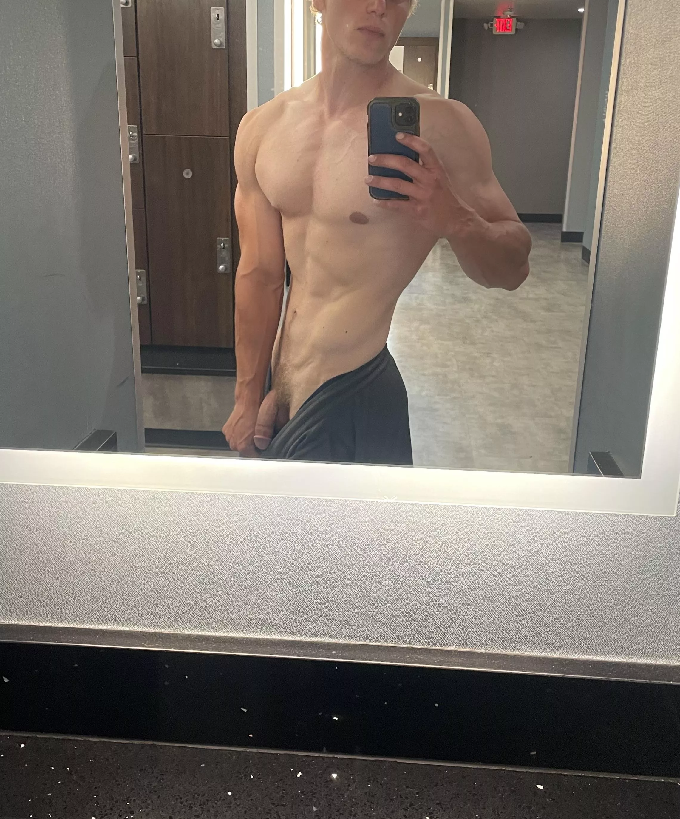 right before someone walked in