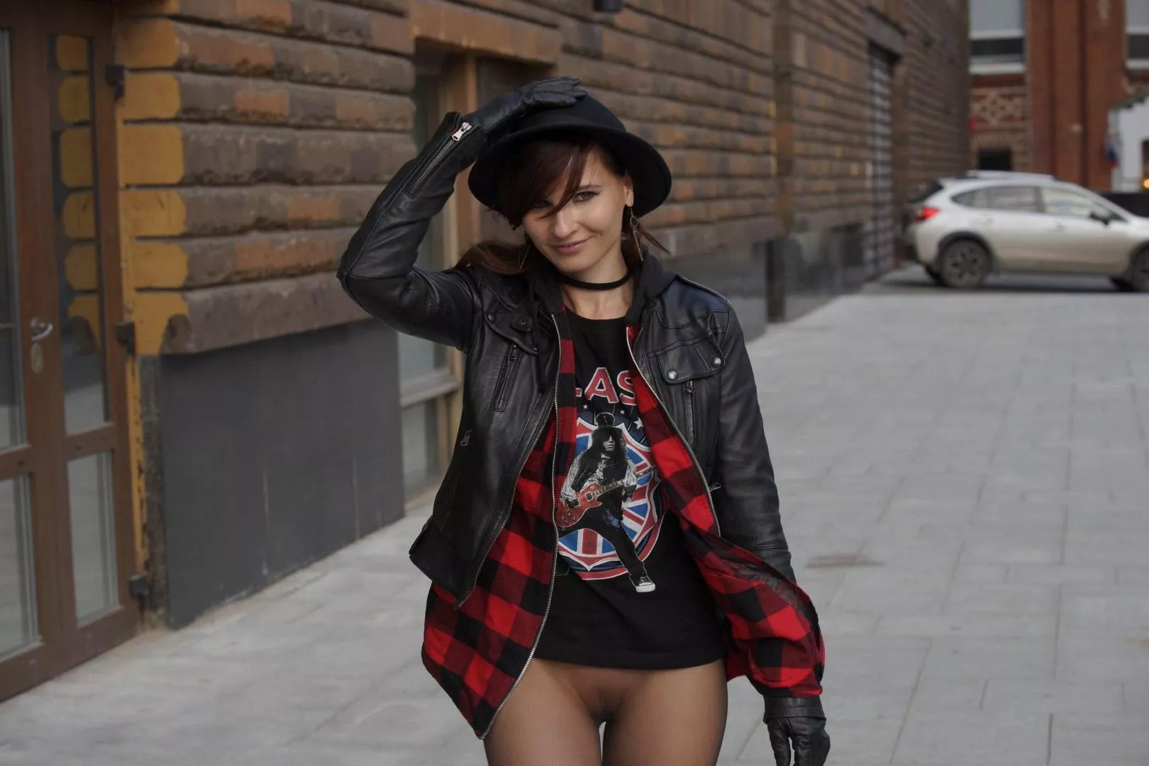 Rocking the bottomless look