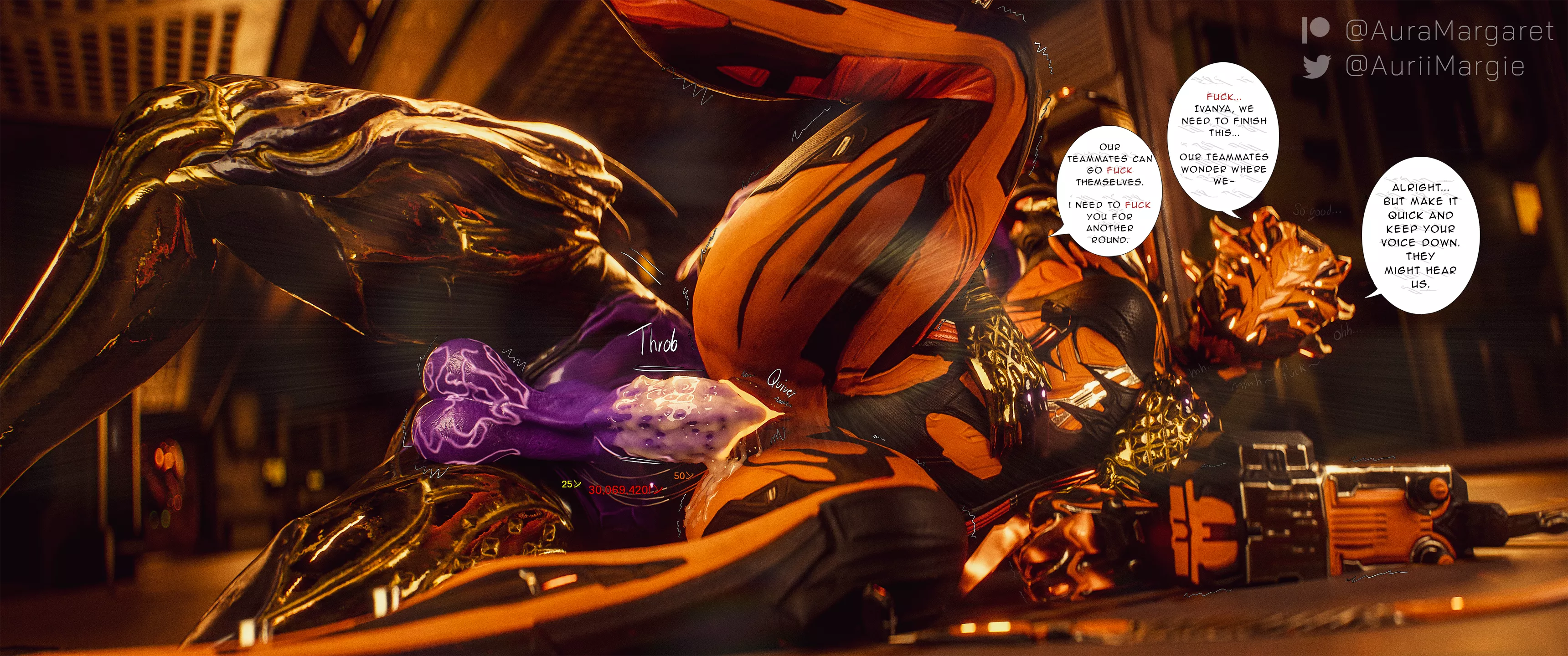 [Saryn O] & [Valkyr OC] Mid-mission quickie (AuriiMargie)