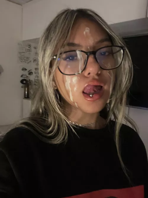 Showing off that face cream