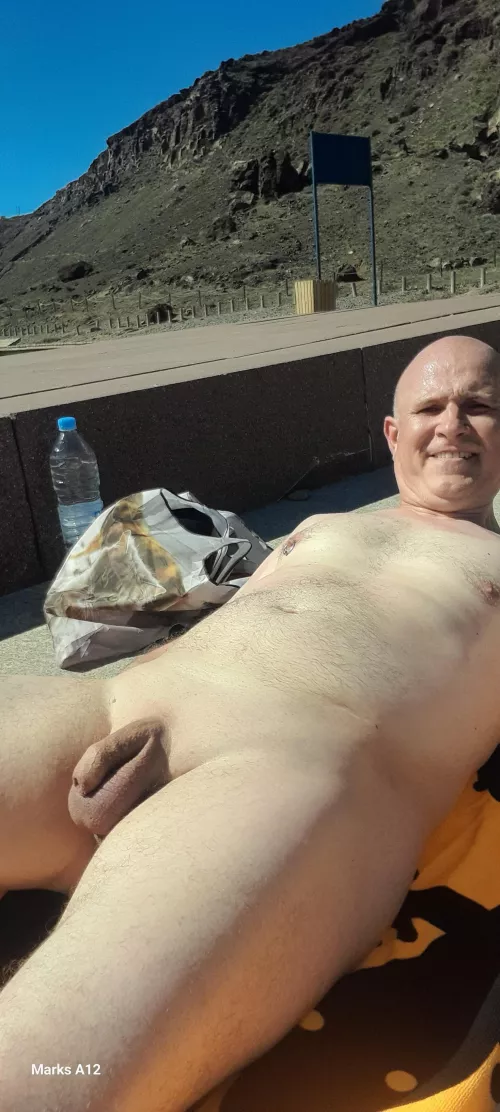 Sunbathing at the beach