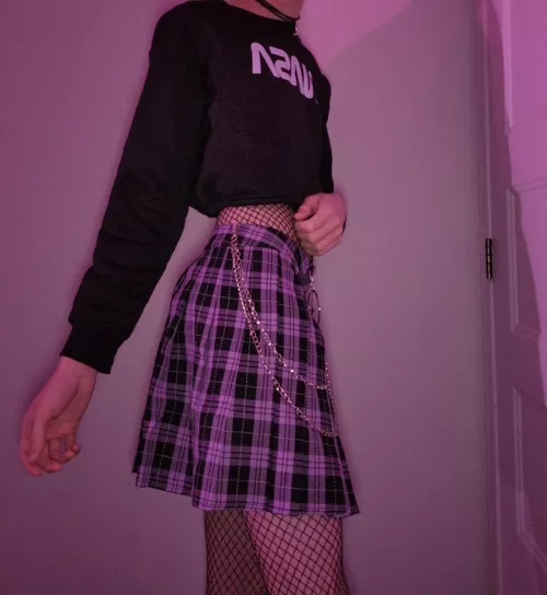 The first time I wore a skirt ♡