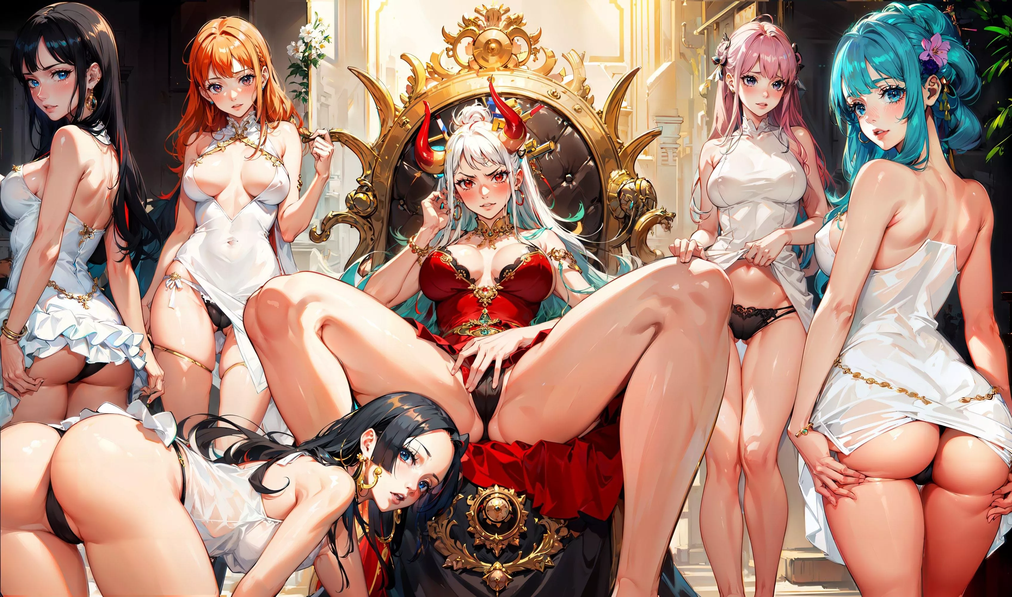 The Pirate Queen Yamato and her crew