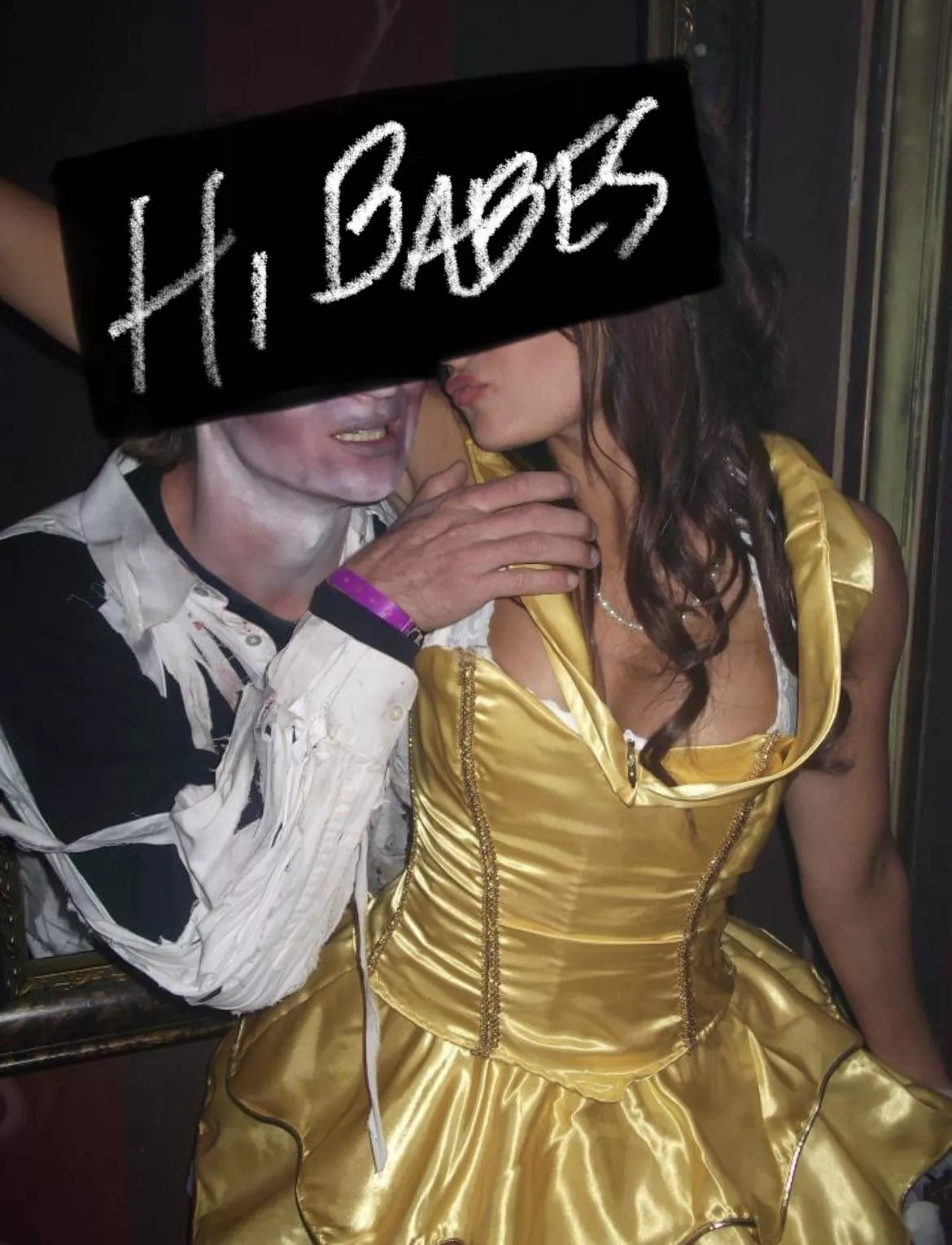 This is from Halloween this year when I got a lot of attention from some people not my husband. Nothing happened. But we wish it did. So….let’s make it happen.