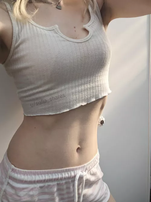 Tight, toned and fresh out of the shower!