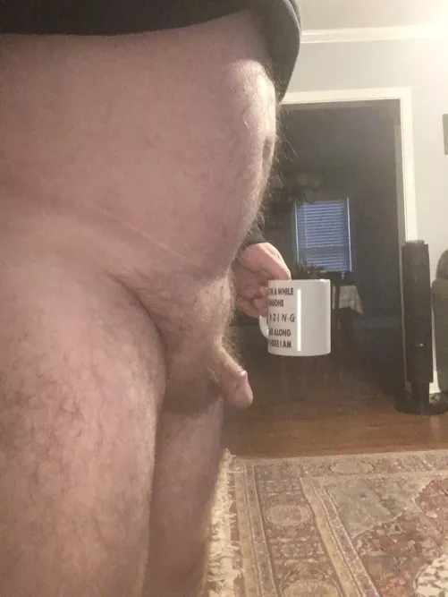 Warning! Some objects in this picture appear bigger than normal due to looking at naked women enjoying their coffee.