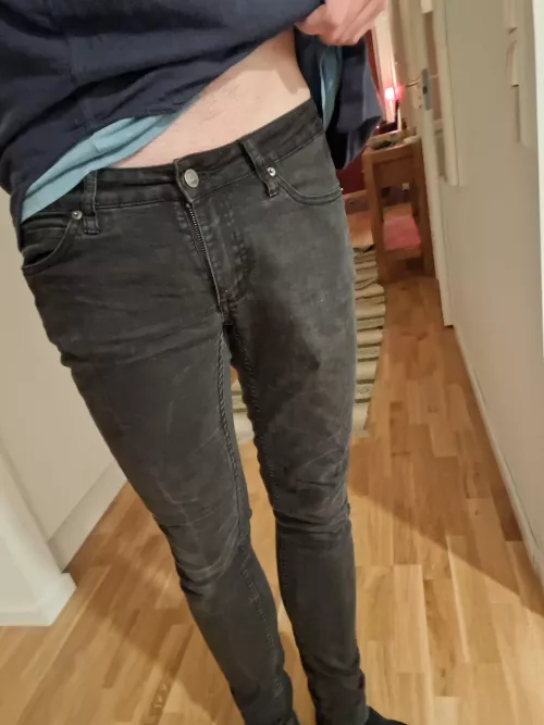 Went to the store with my tight jeans. Do you think anyone noticed?