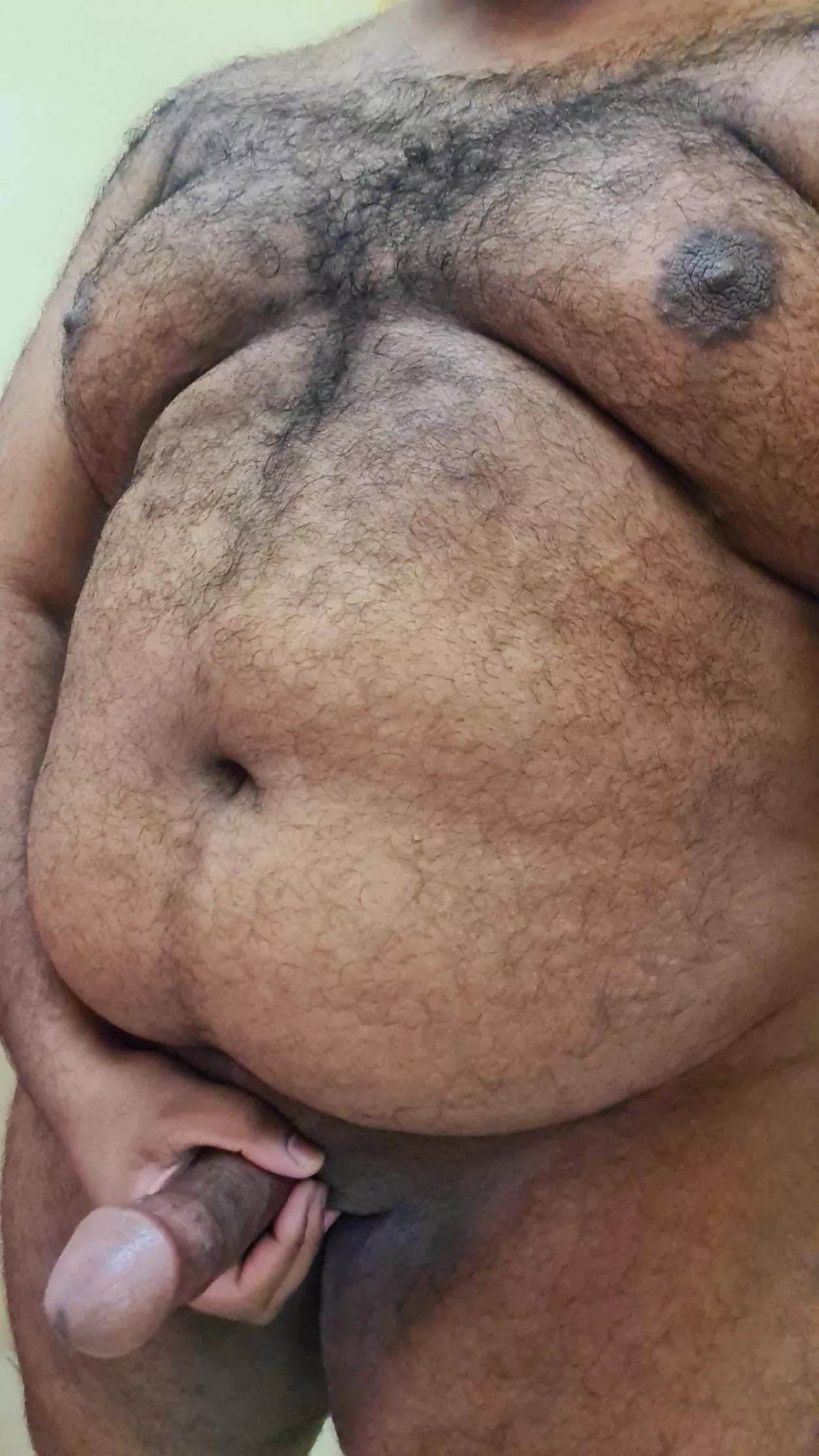 Which one would you like to suck first? My nipples or my cock? 😜