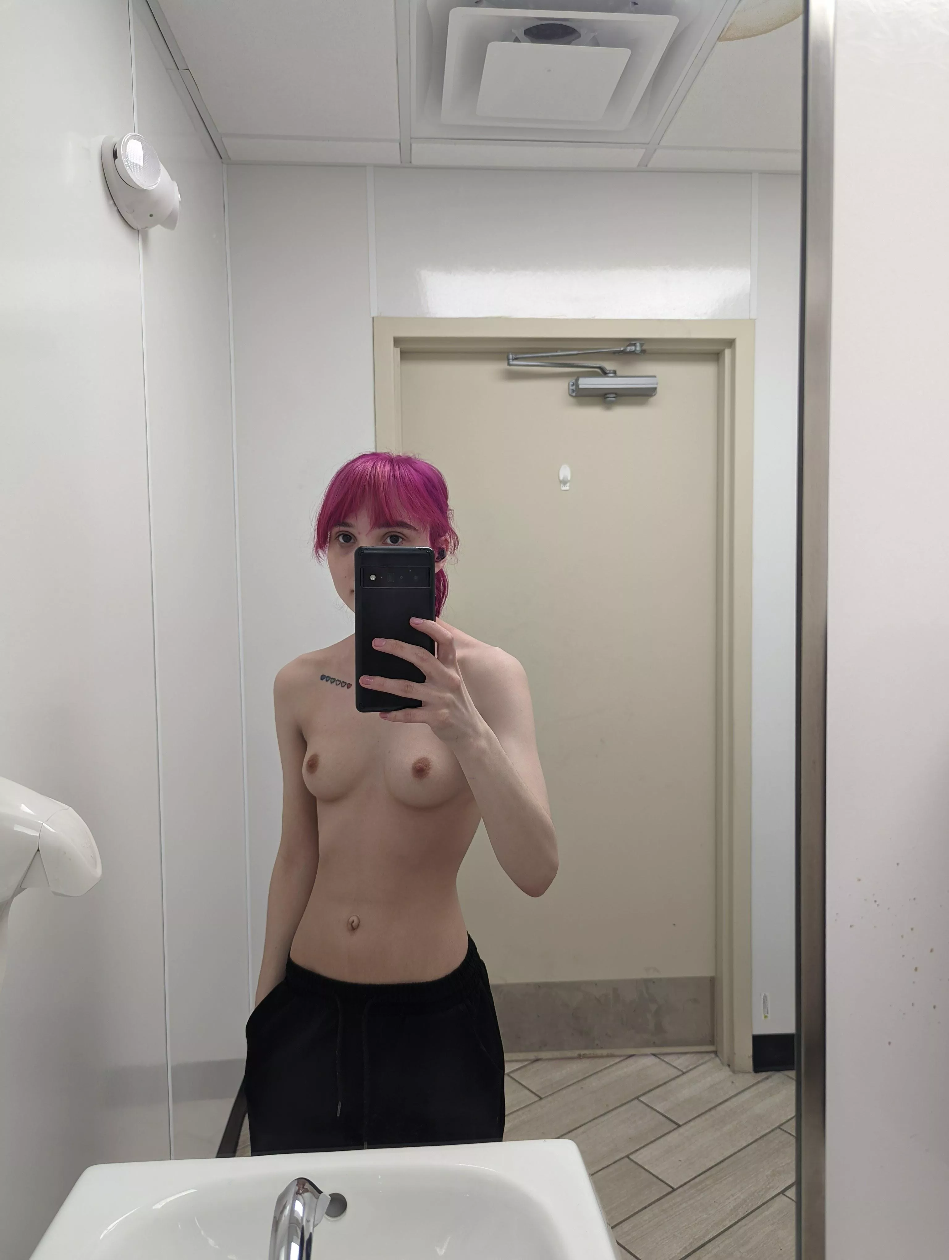 Work bathrooms are for nudes